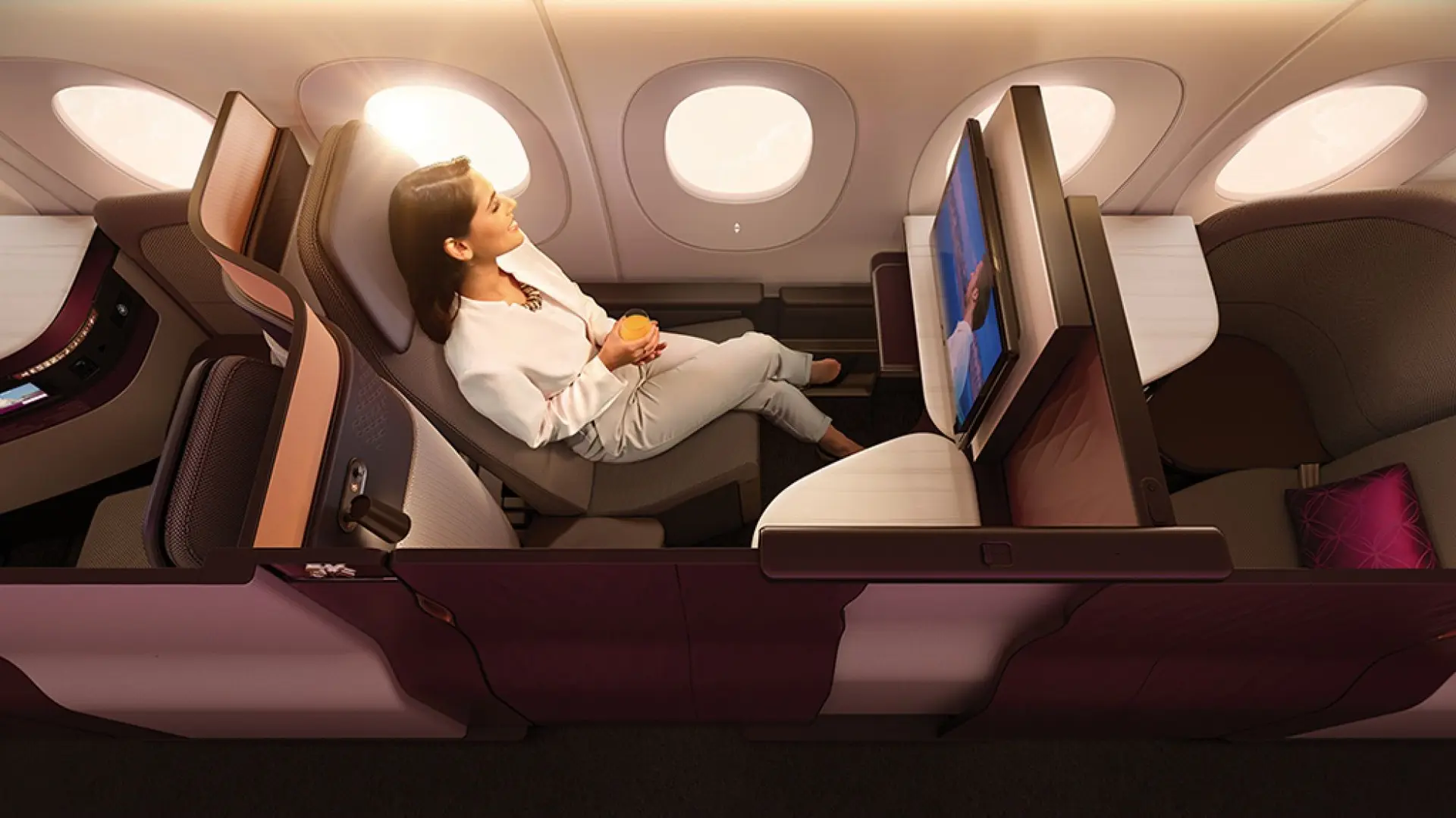 Airline review Cabin & Seat - Qatar Airways - 0