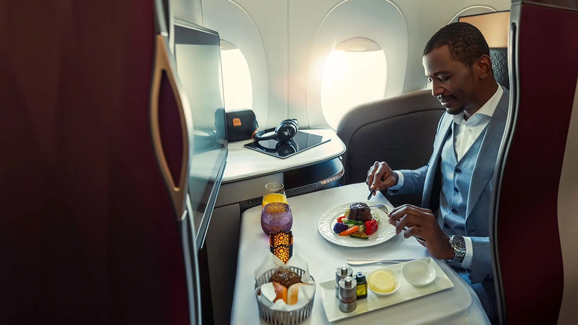 Airline review Cuisine - Qatar Airways - 1