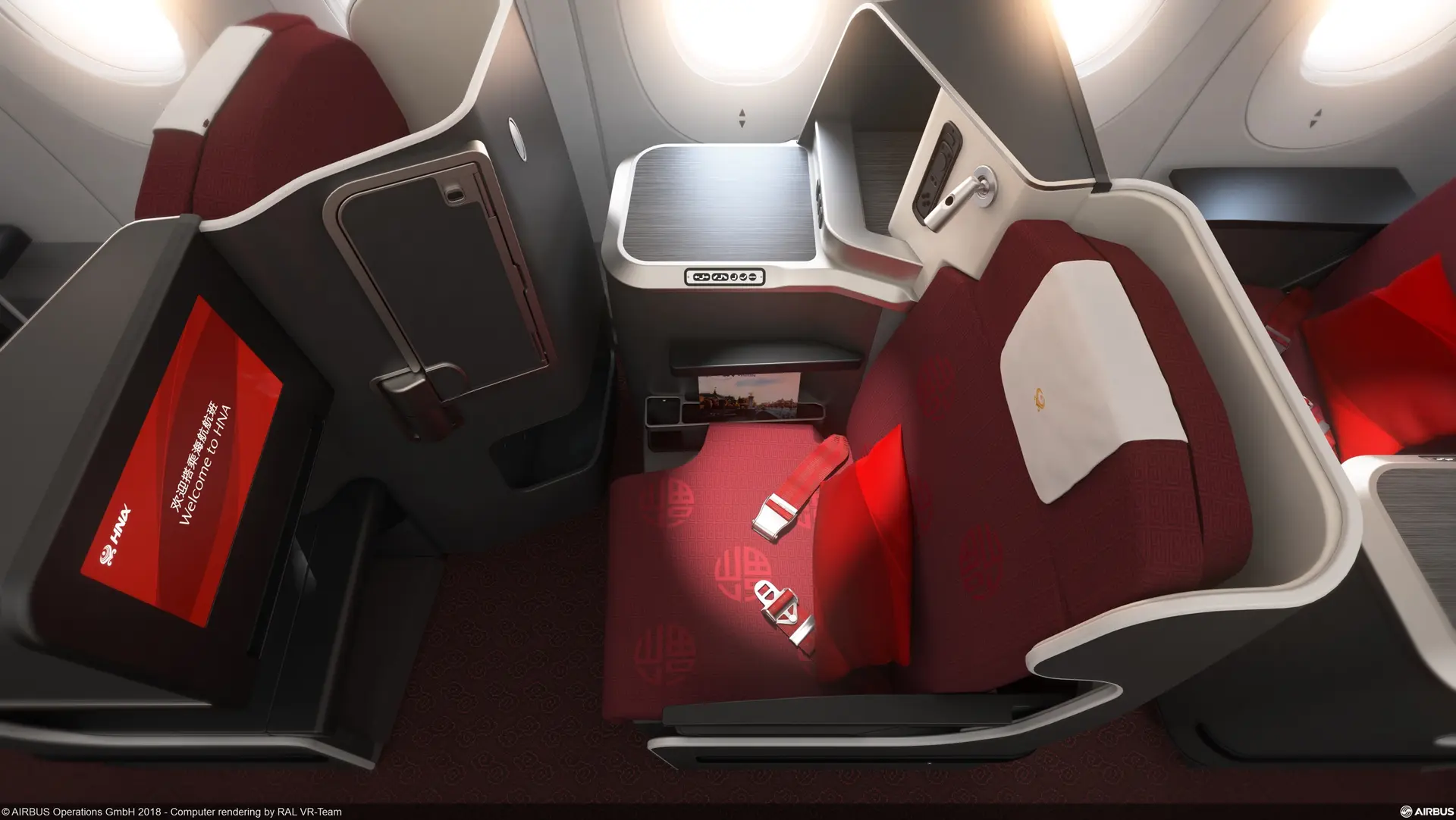 Airline review Cabin & Seat - Hainan Airlines - 1