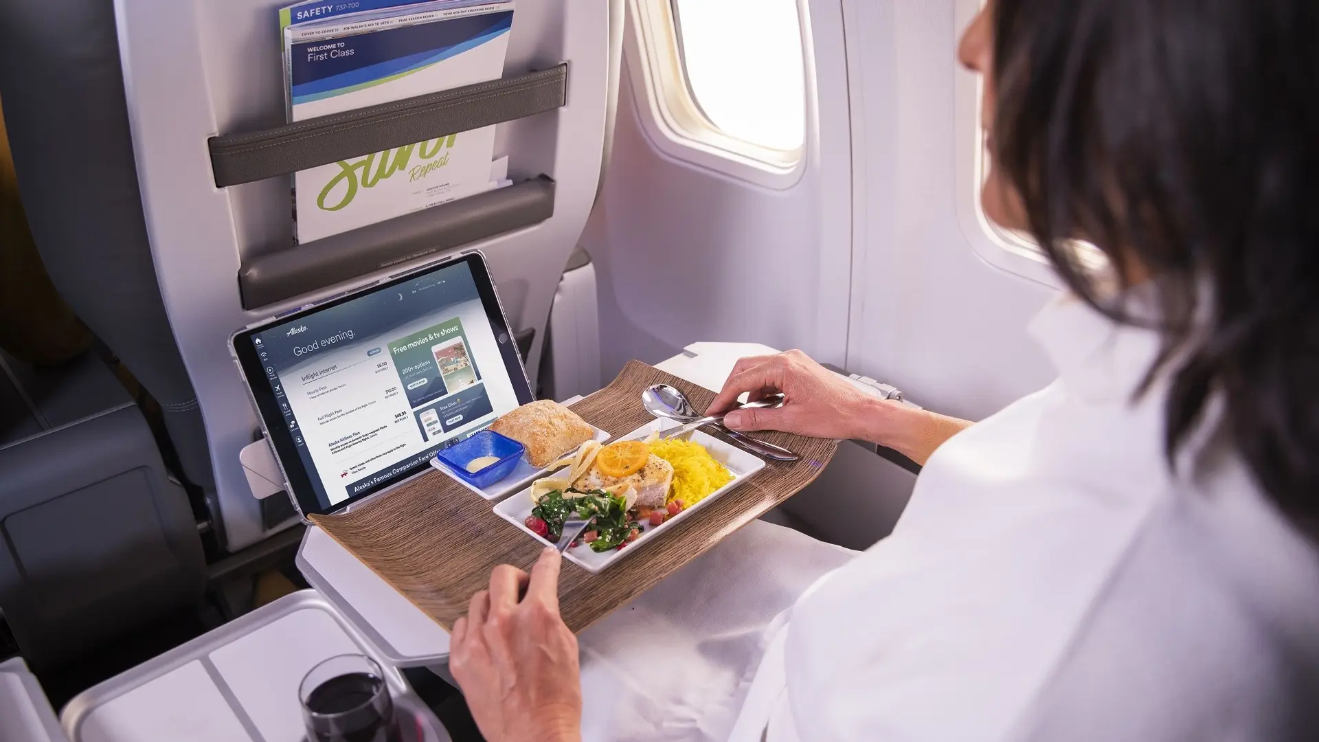 Airline review Cuisine - Alaska Airlines - 1