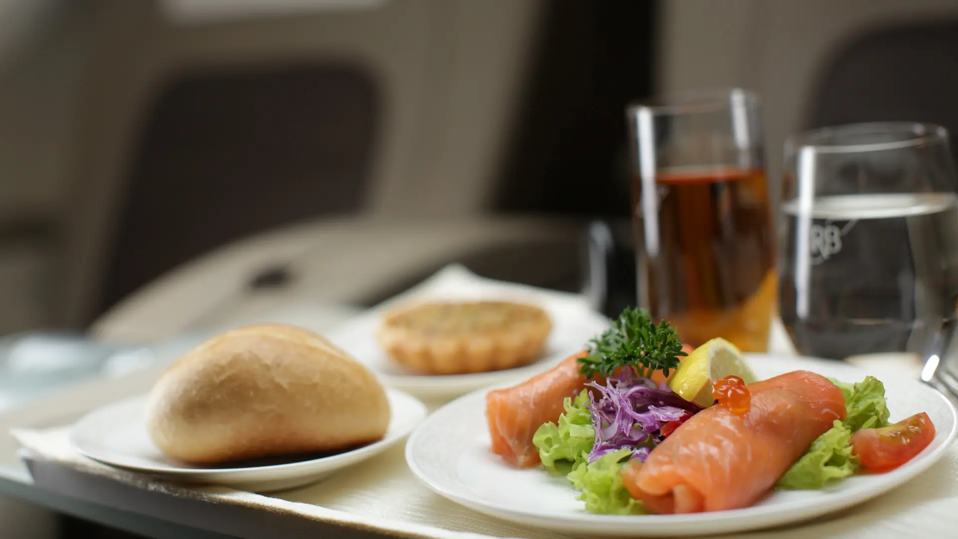 Royal Brunei Airlines Business Class food