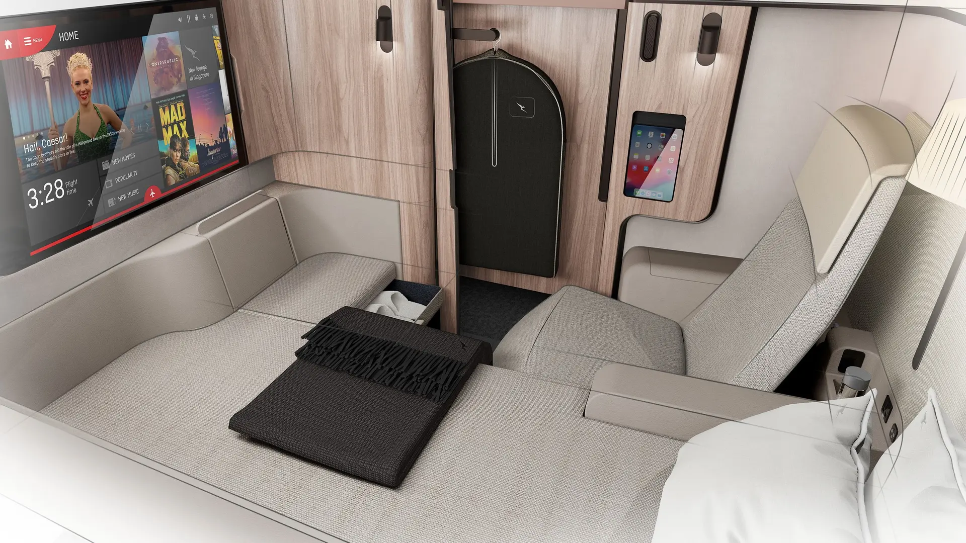Airlines News - Qantas unveils new First Class Suites for the world´s longest flight