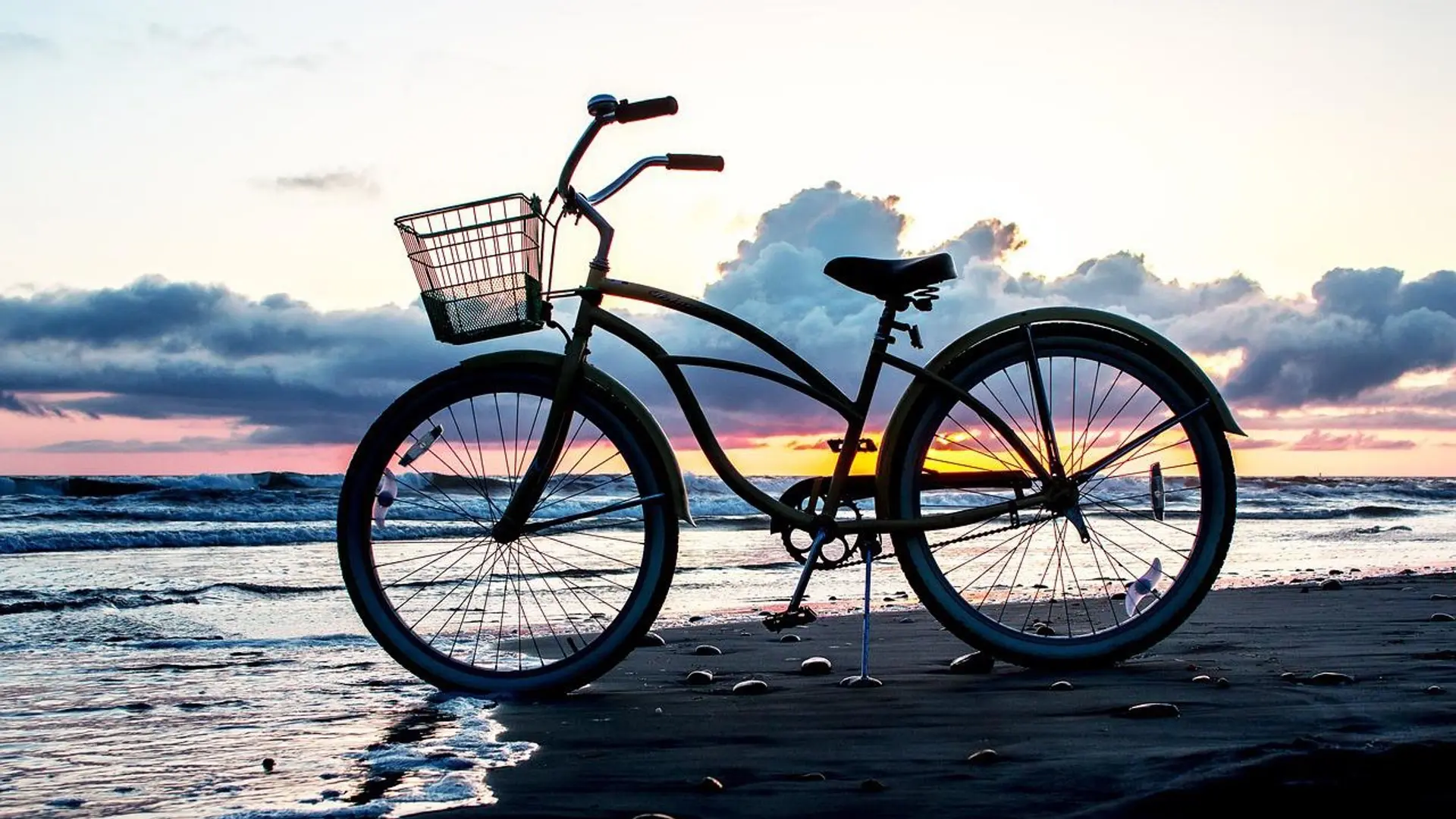 a cycle at the beach
