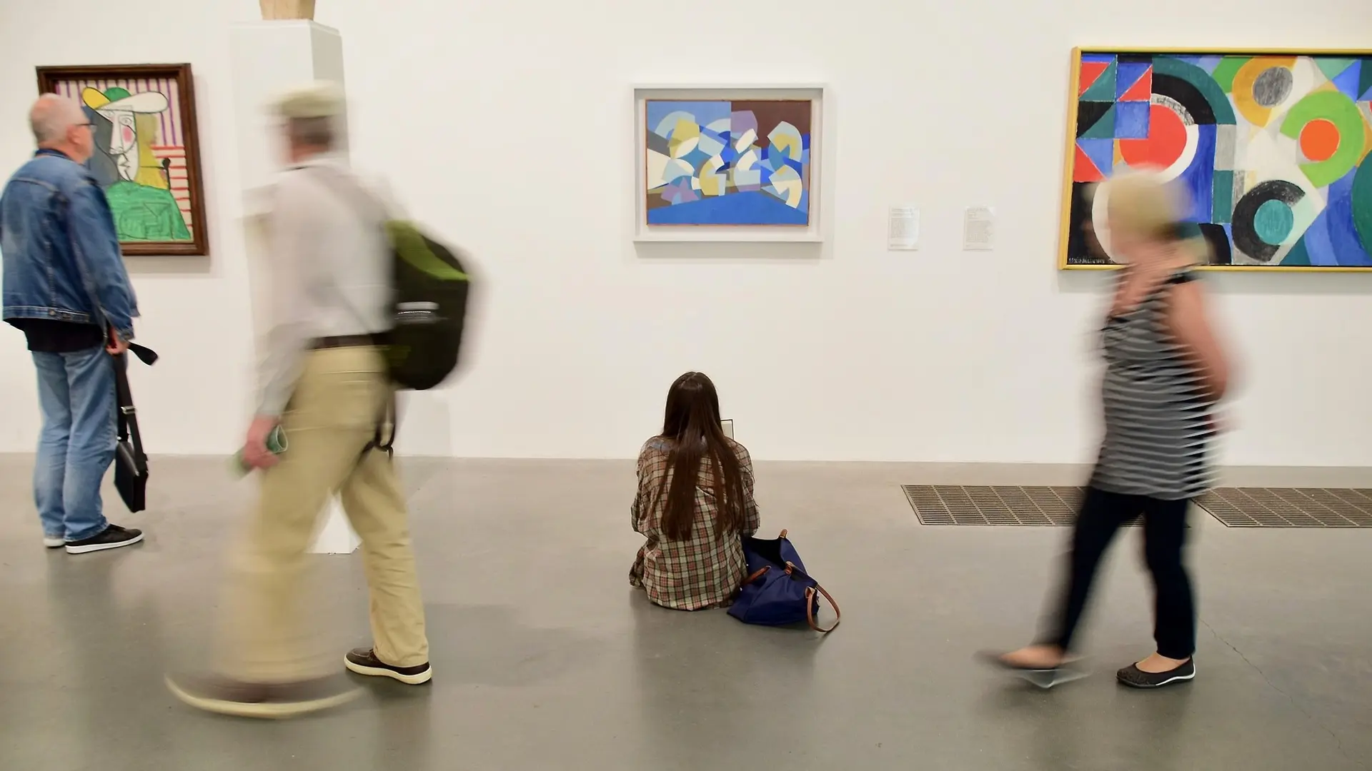 people looking around Tate Modern  