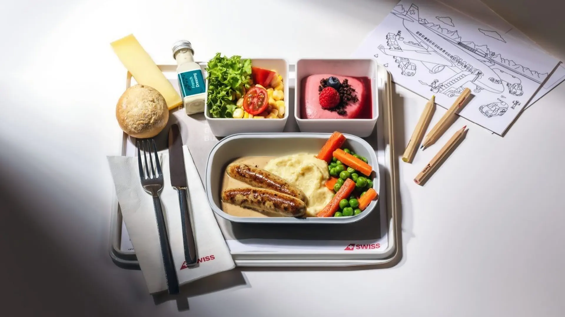 special meal for children in business class