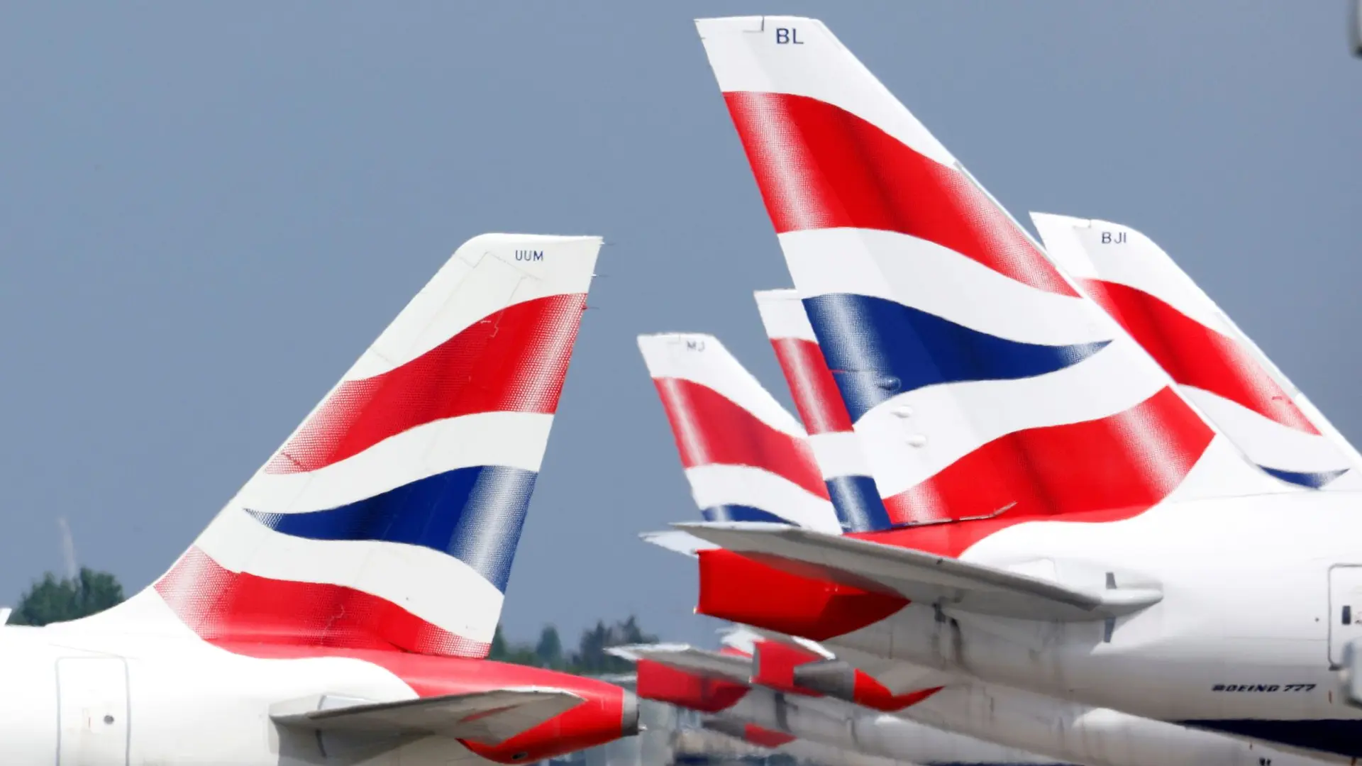 british airways' planes at an airport