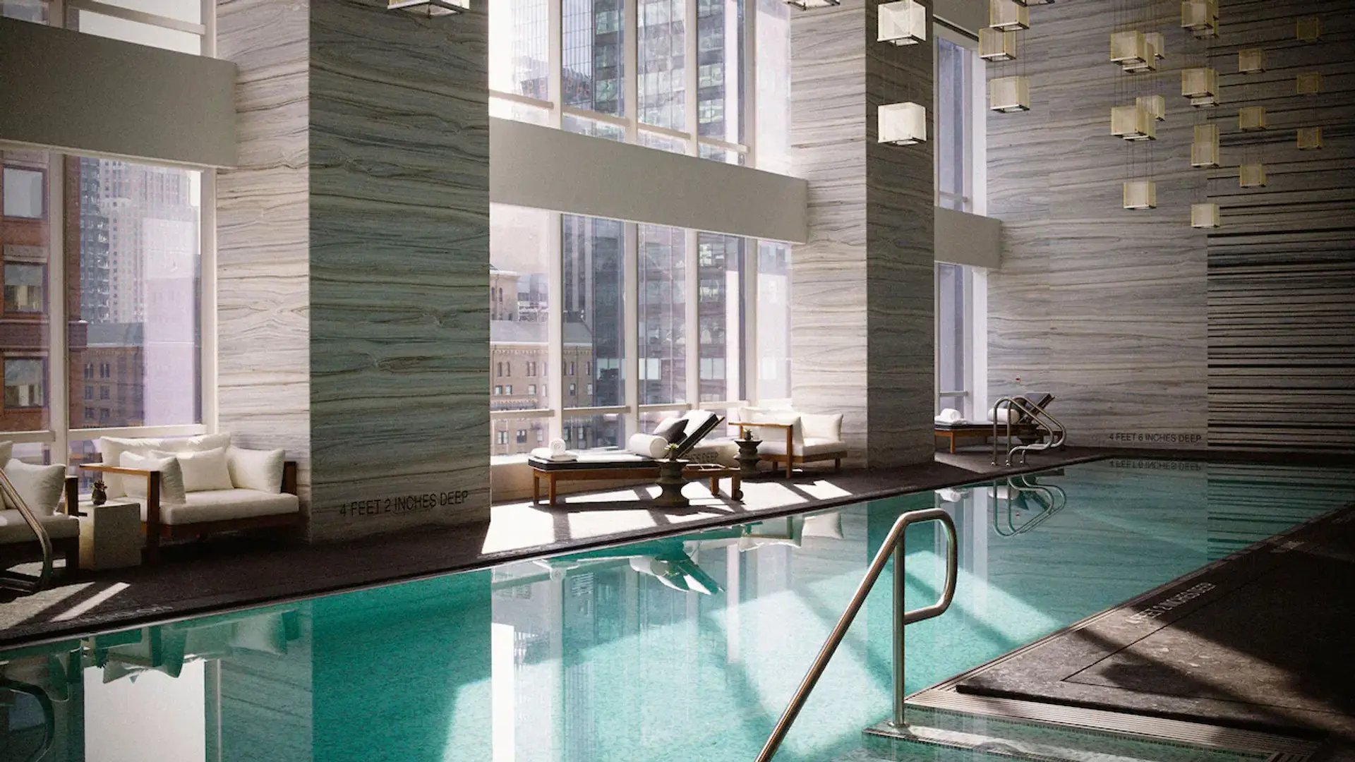 indoor swimming pool at park hyatt new york