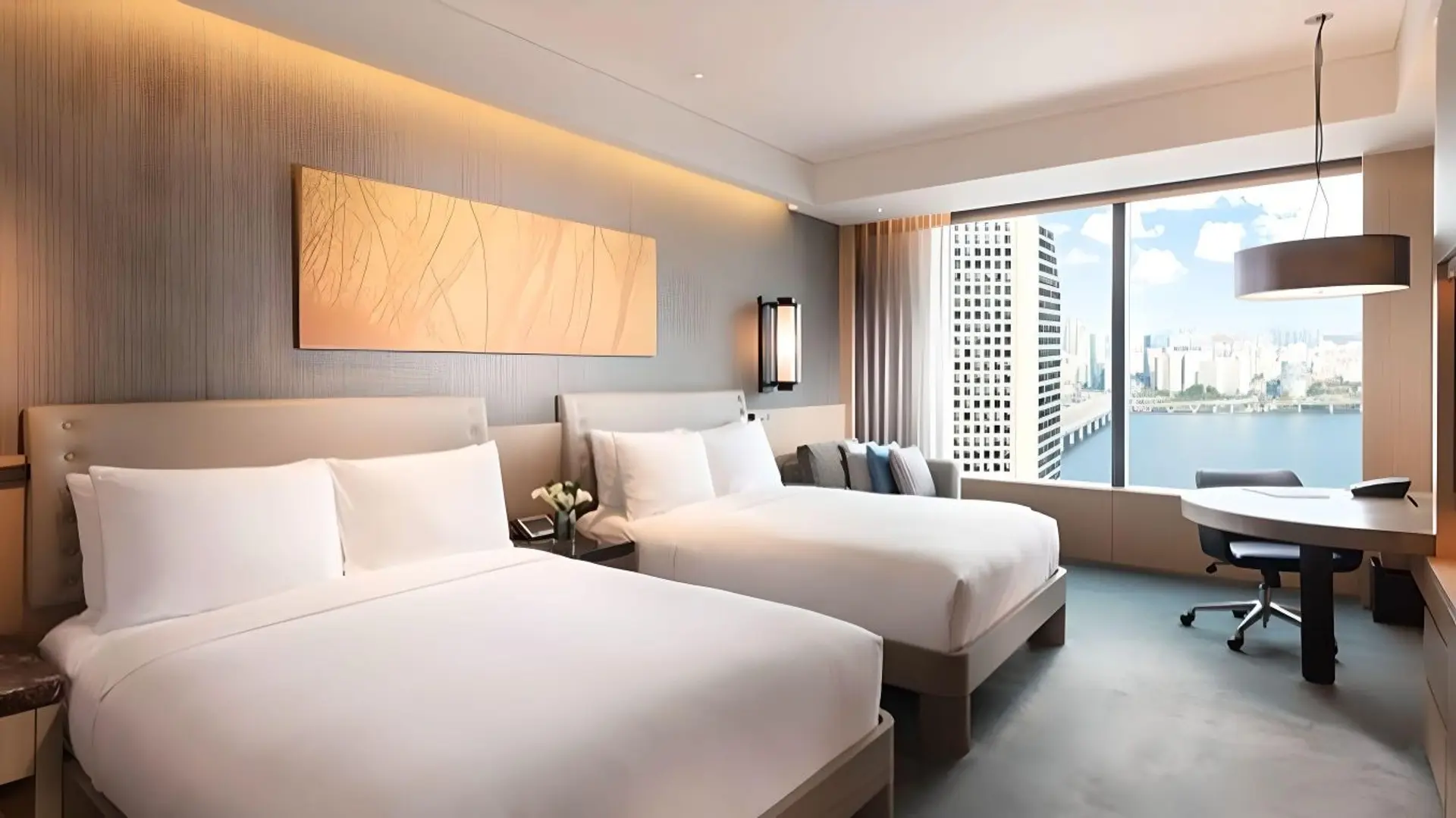 Double bedroom suite at conrad seoul