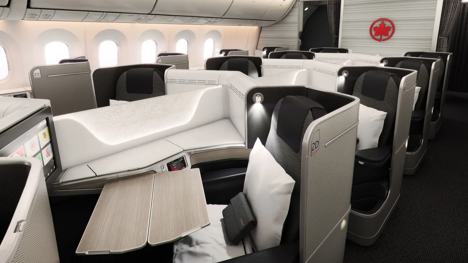 Air Canada Business Class cabin