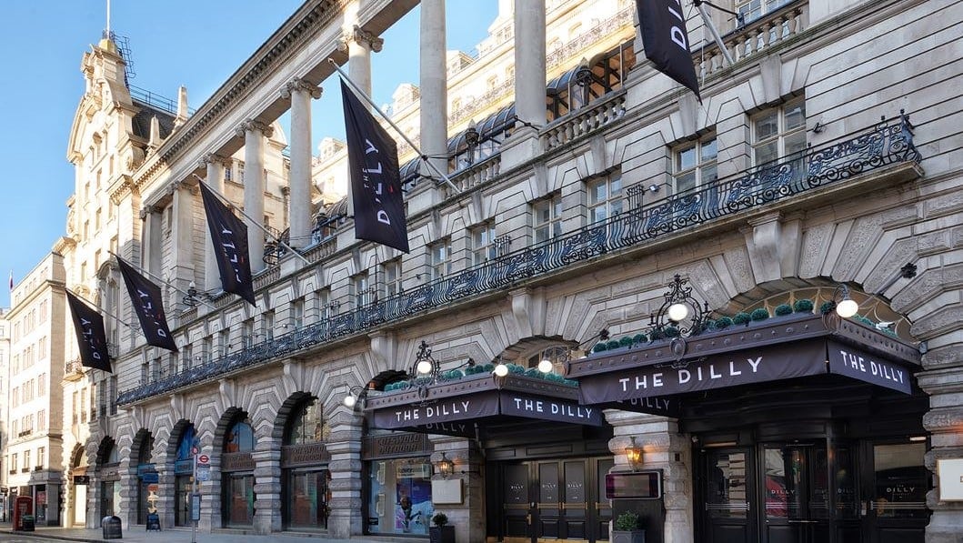 Front entrance of the dilly london 