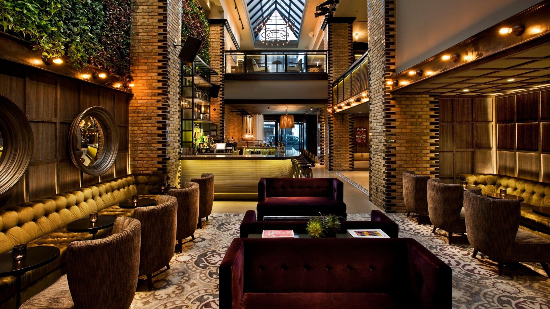 Bar area at Thompson Hotel