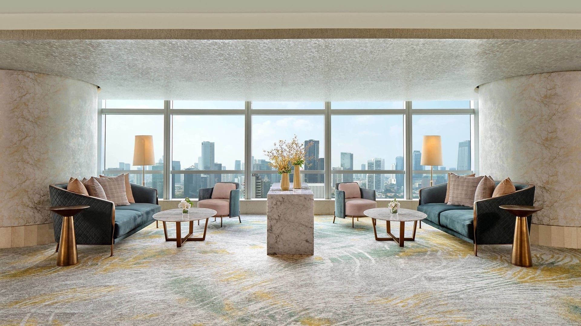 Interior design of the ritz carlton jakarta, pacific place