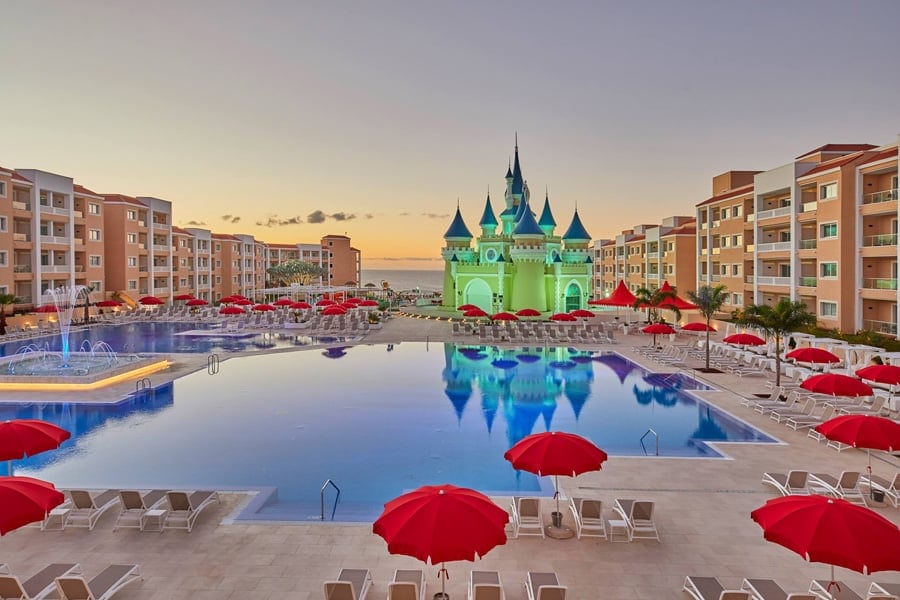 Pool area at Fantasia Bahia Principle in Tenerife