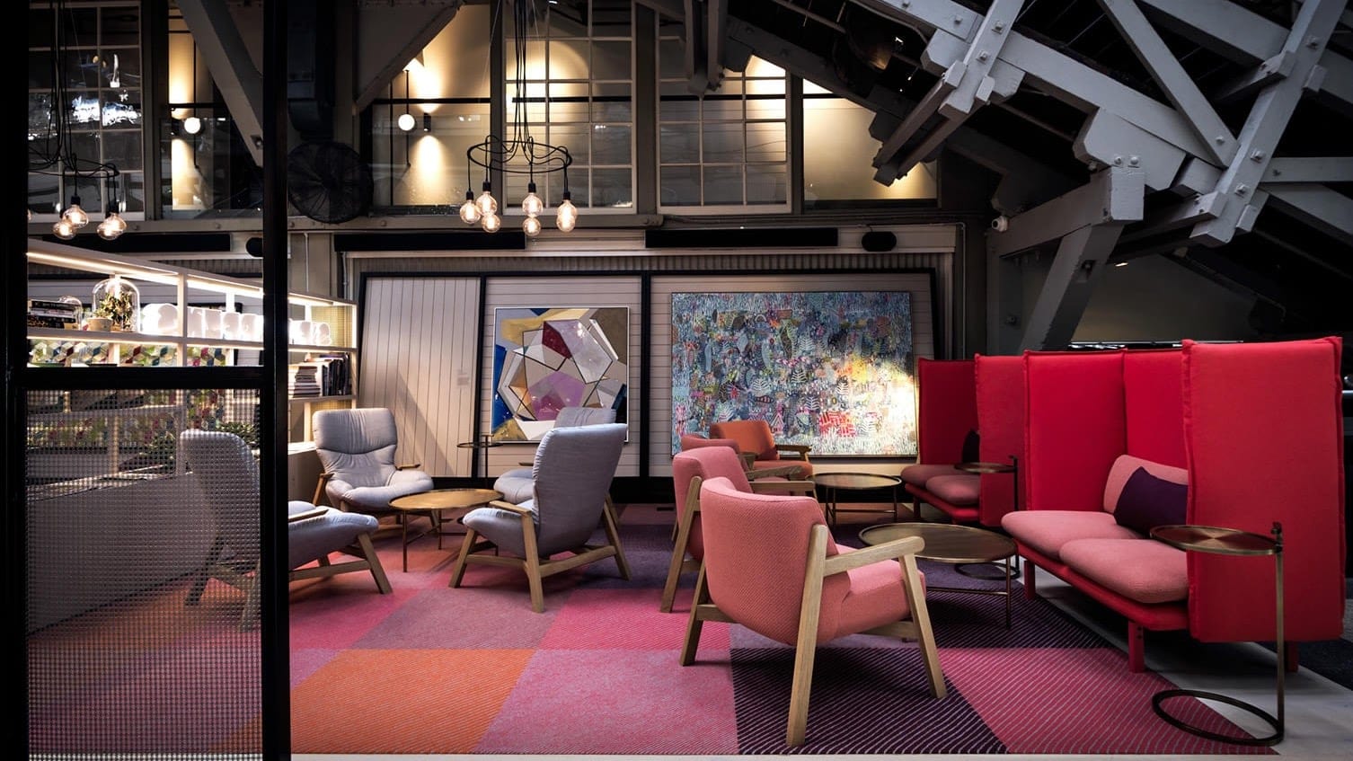 relaxing area at  Ovolo Woolloomooloo