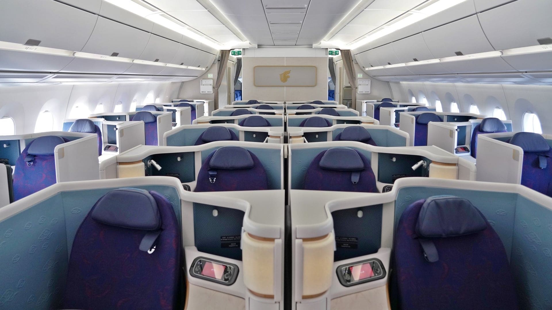 Airlines News - Air China unveils A350 Business Class "mini-suite"