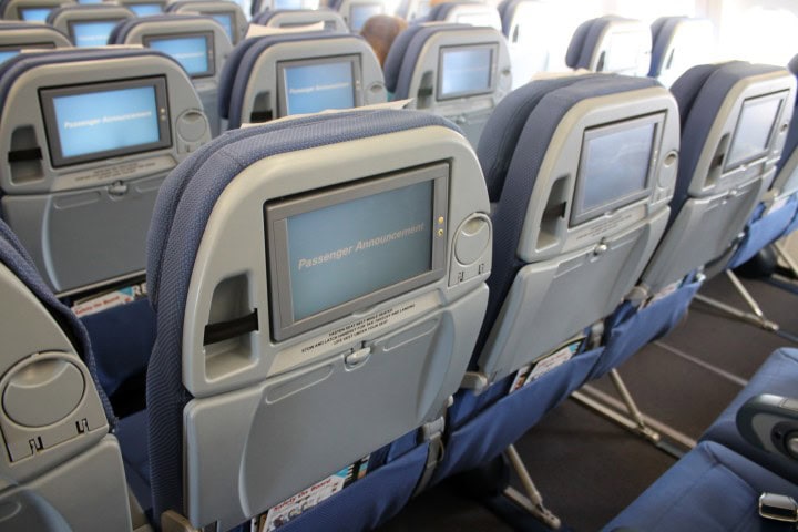 En test av SAS nya Airbus A340 - med fully flat-stolar i business class - Premium Economy (SAS Plus)