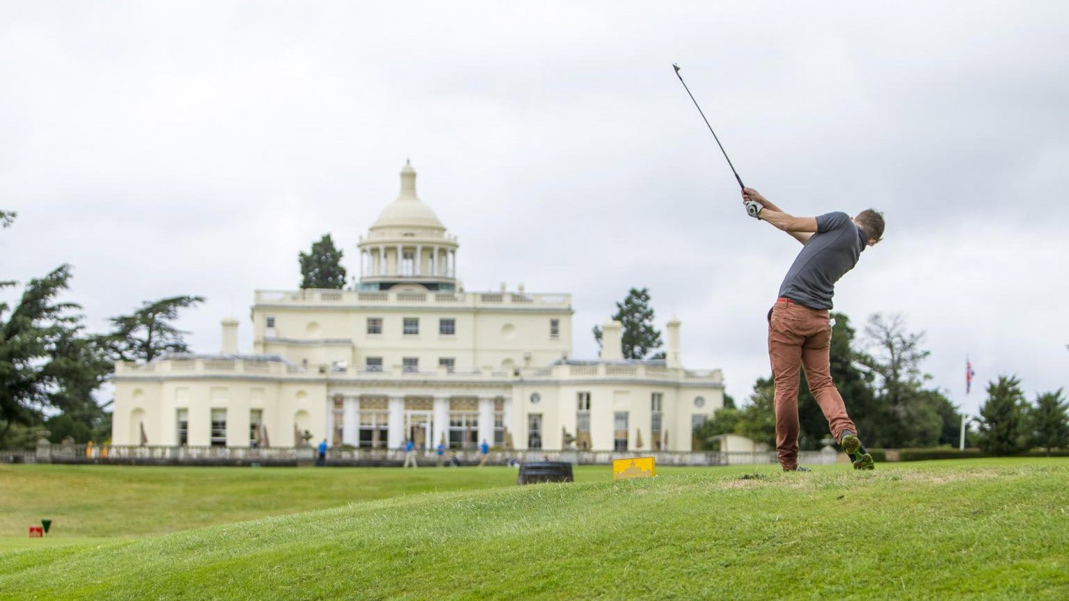 james bond playing golf at stoke park