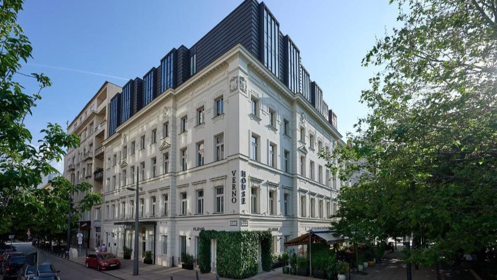 The outside of  Verno House 