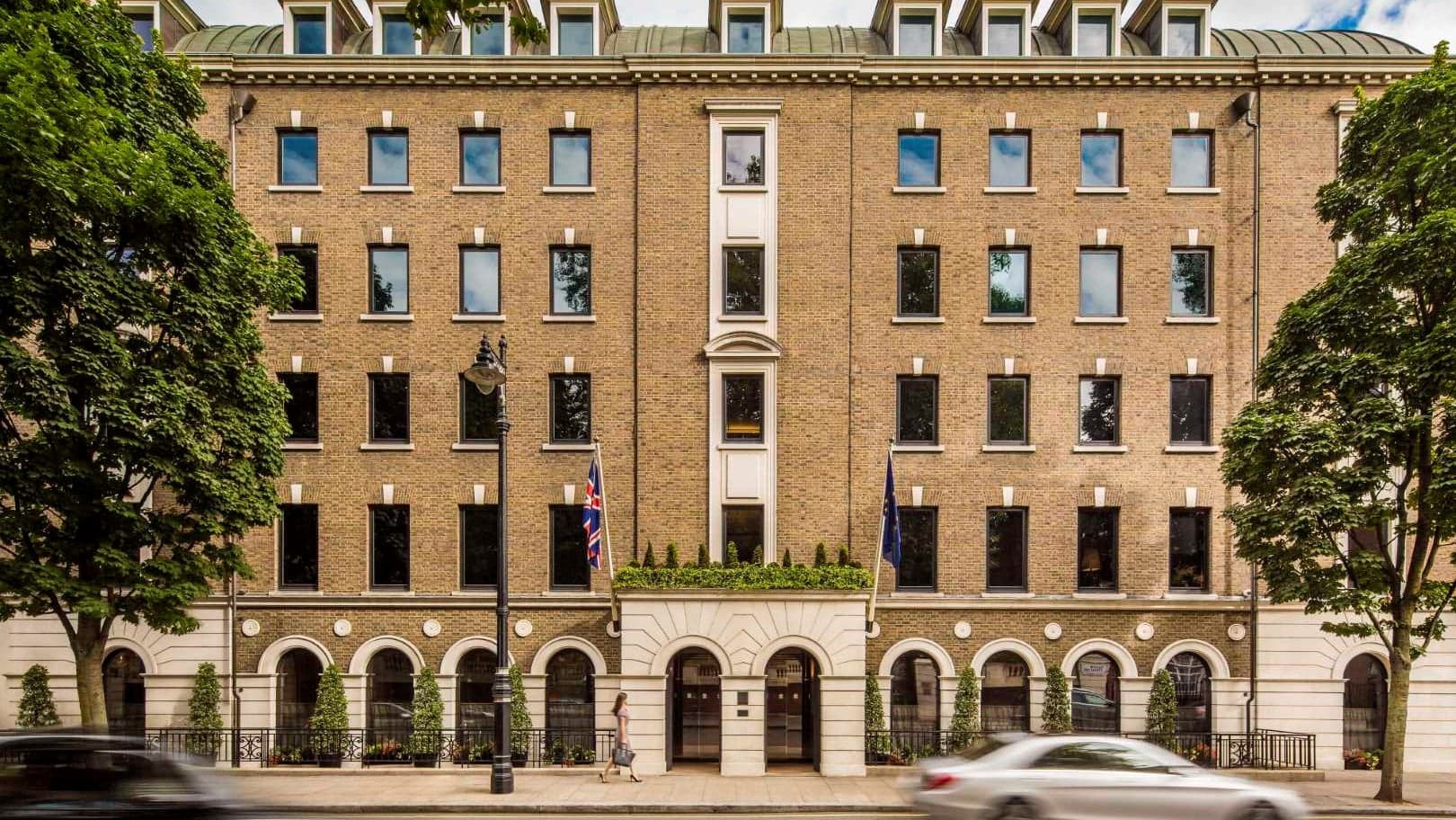 Front entrance of COMO the halkin, london 