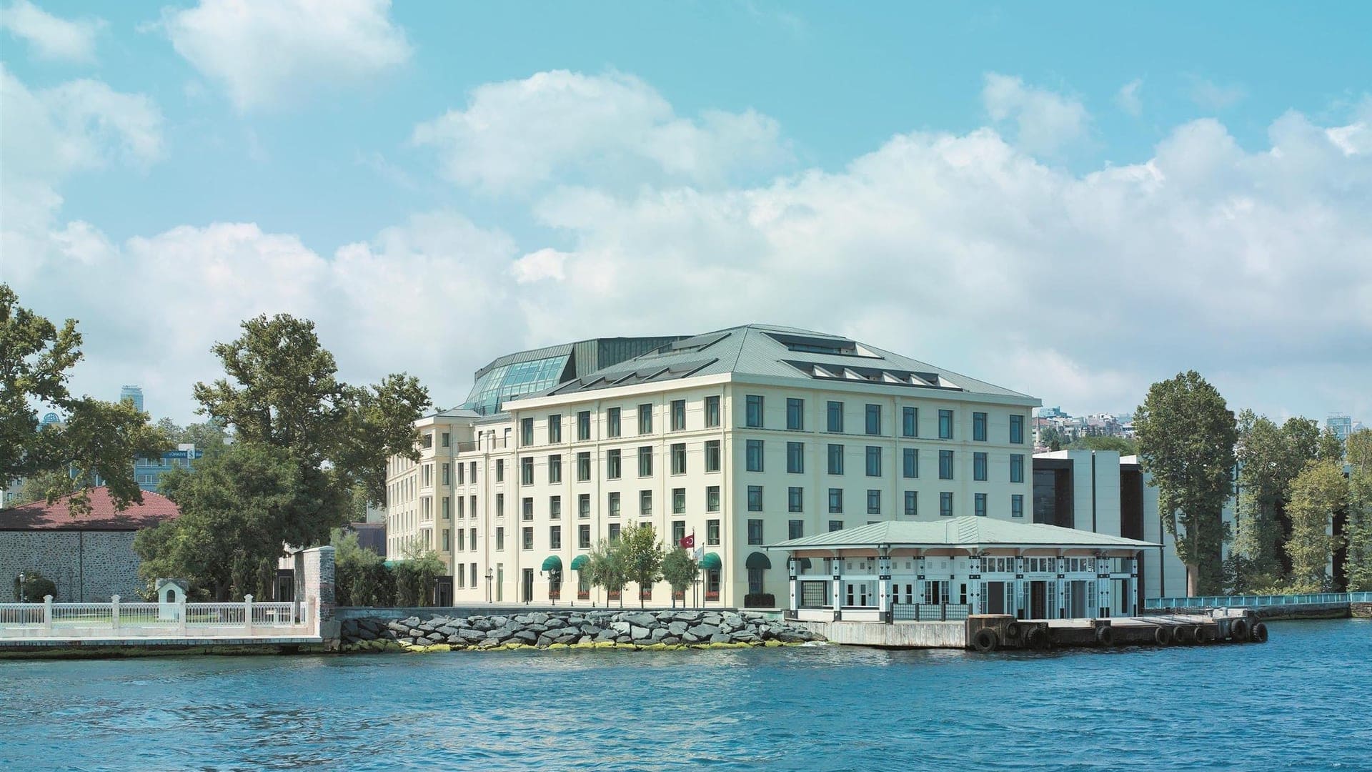 River view of The Serene Shangri-La Bosphorus offering a beautiful and inspiring waterfront and hotel