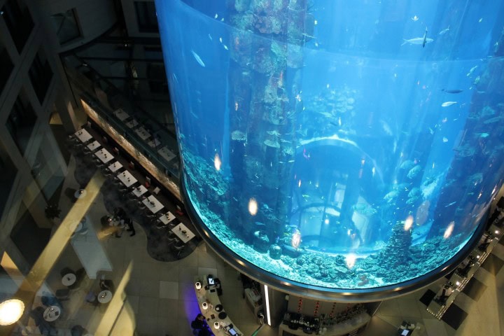 Radisson Blu Hotel Berlin - A stunning hotel with the world's largest cylindrical aquarium