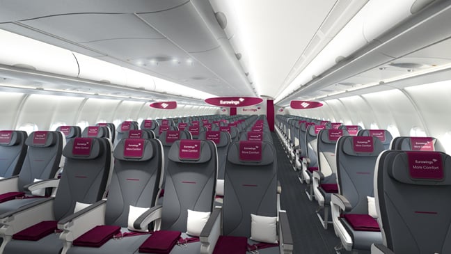 Lufthansas dotterbolag Eurowings startar långlinjetrafik - Biljettyper och kabinklasser - 2