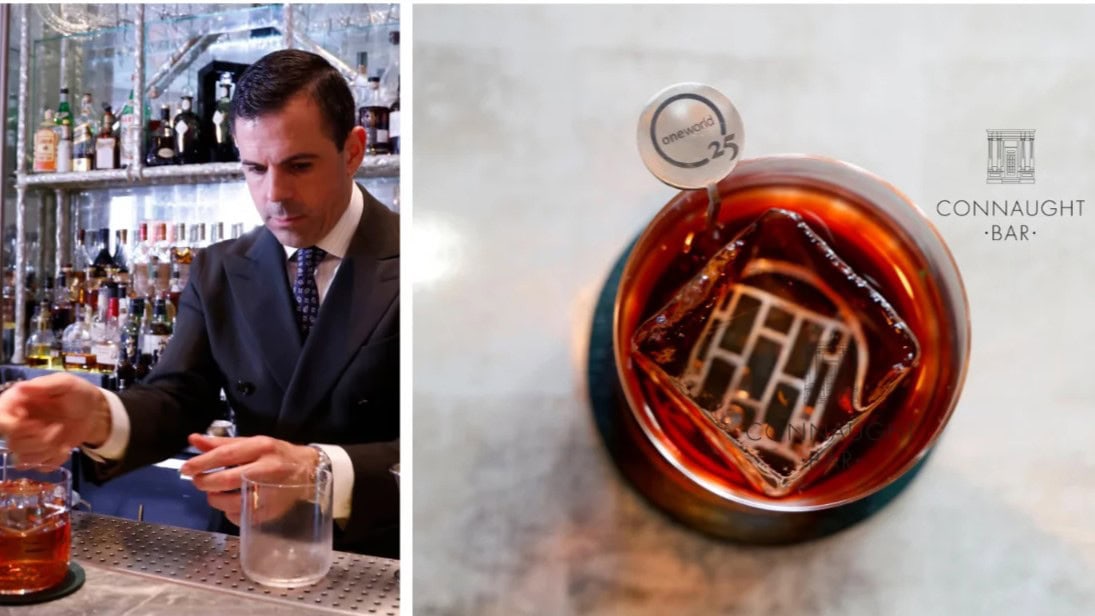 oneworld and The Connaught, London mix sweet cocktails together
