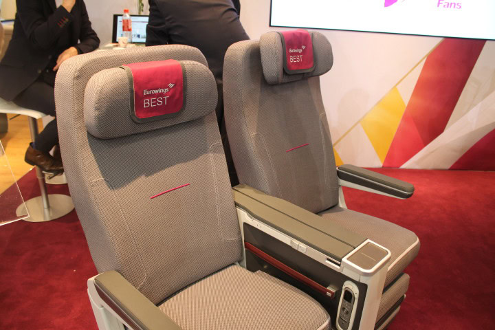 Lufthansas dotterbolag Eurowings startar långlinjetrafik - Test av den nya Eurowings Best-stolen - 1
