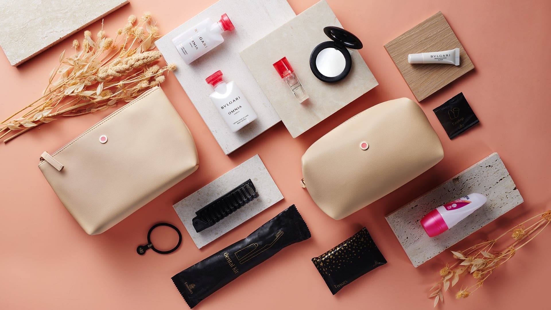 Airlines News - Emirates - new Bulgari amenity kits in Business Class and First Class