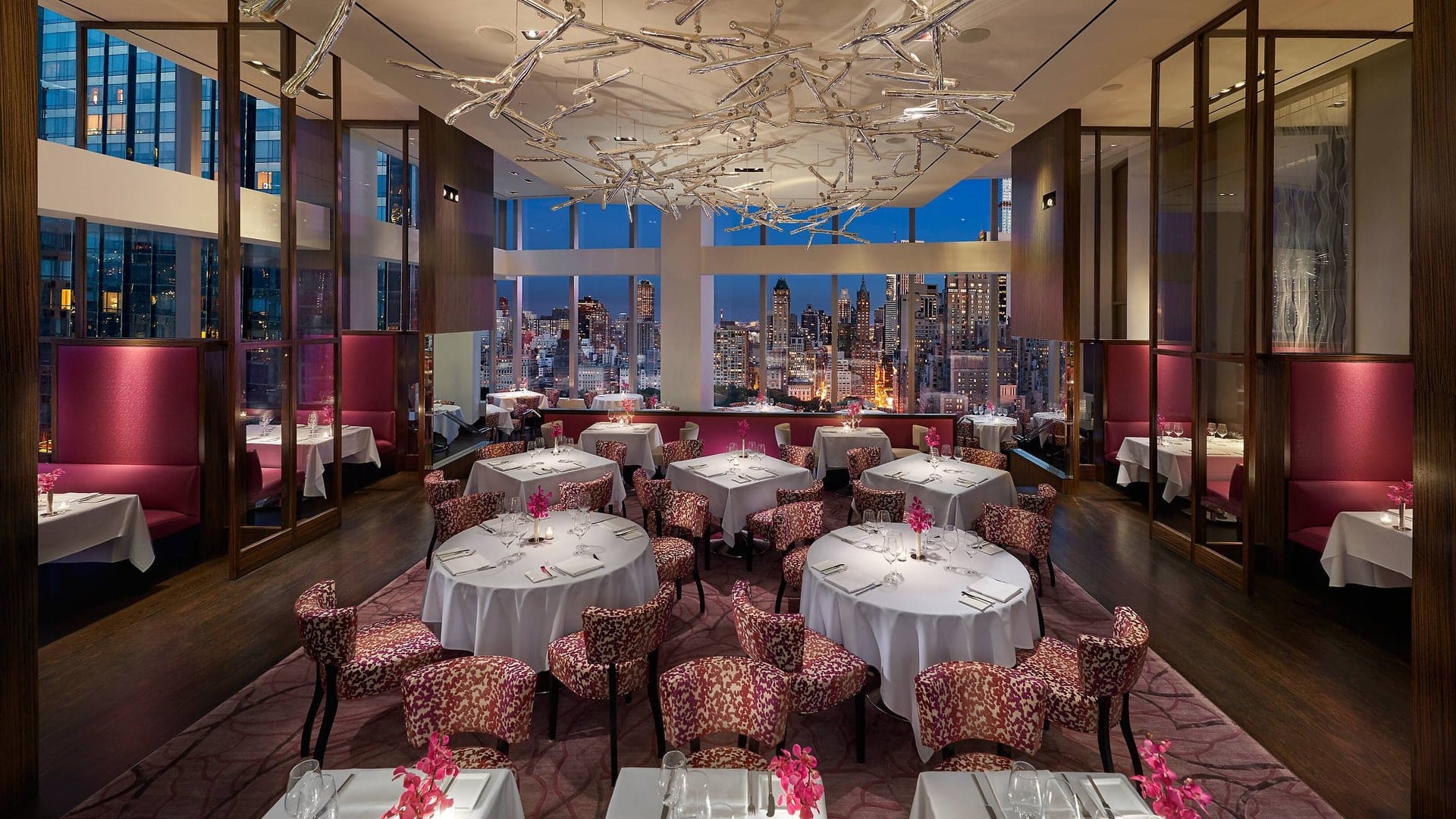 Asiate Resturant at The Mandarin Oriental, New York with a pink design