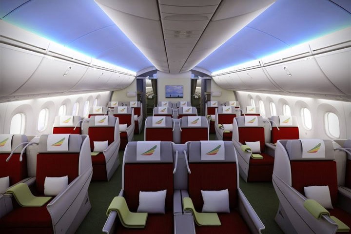 Ethiopian Airlines flyger Boeing 787 Dreamliner till Stockholm Arlanda under mars - Ethiopian Airlines Business Class (Cloud 9) på Boeing 787 Dreamliner - 2