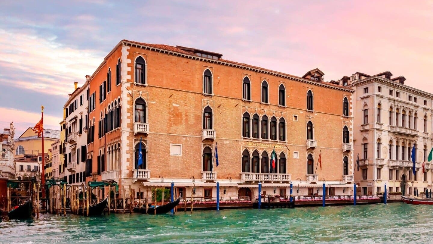 River view of the Gritti Palace at a afternoon