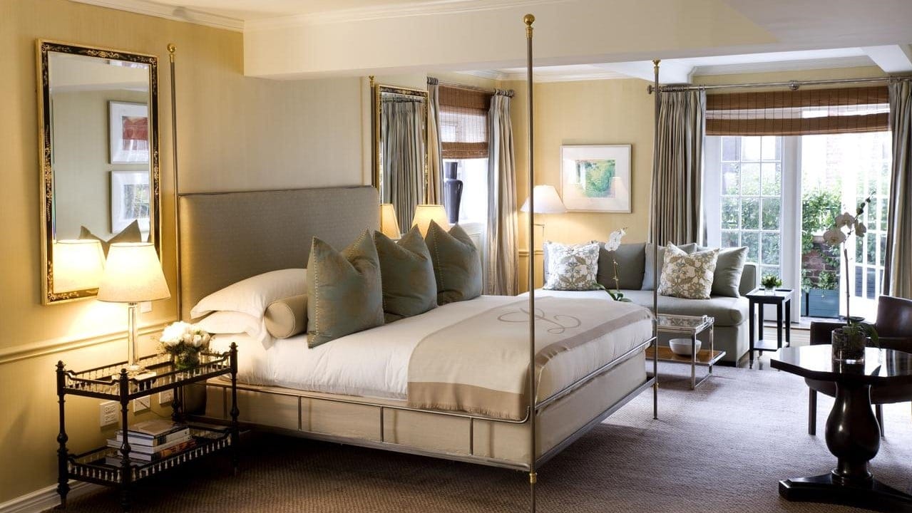 A hotel bedroom at The Lowell Hotel new york 