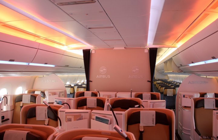 Bli med inn i verdens nyeste passasjerfly Airbus A350 - Kabinen - 1