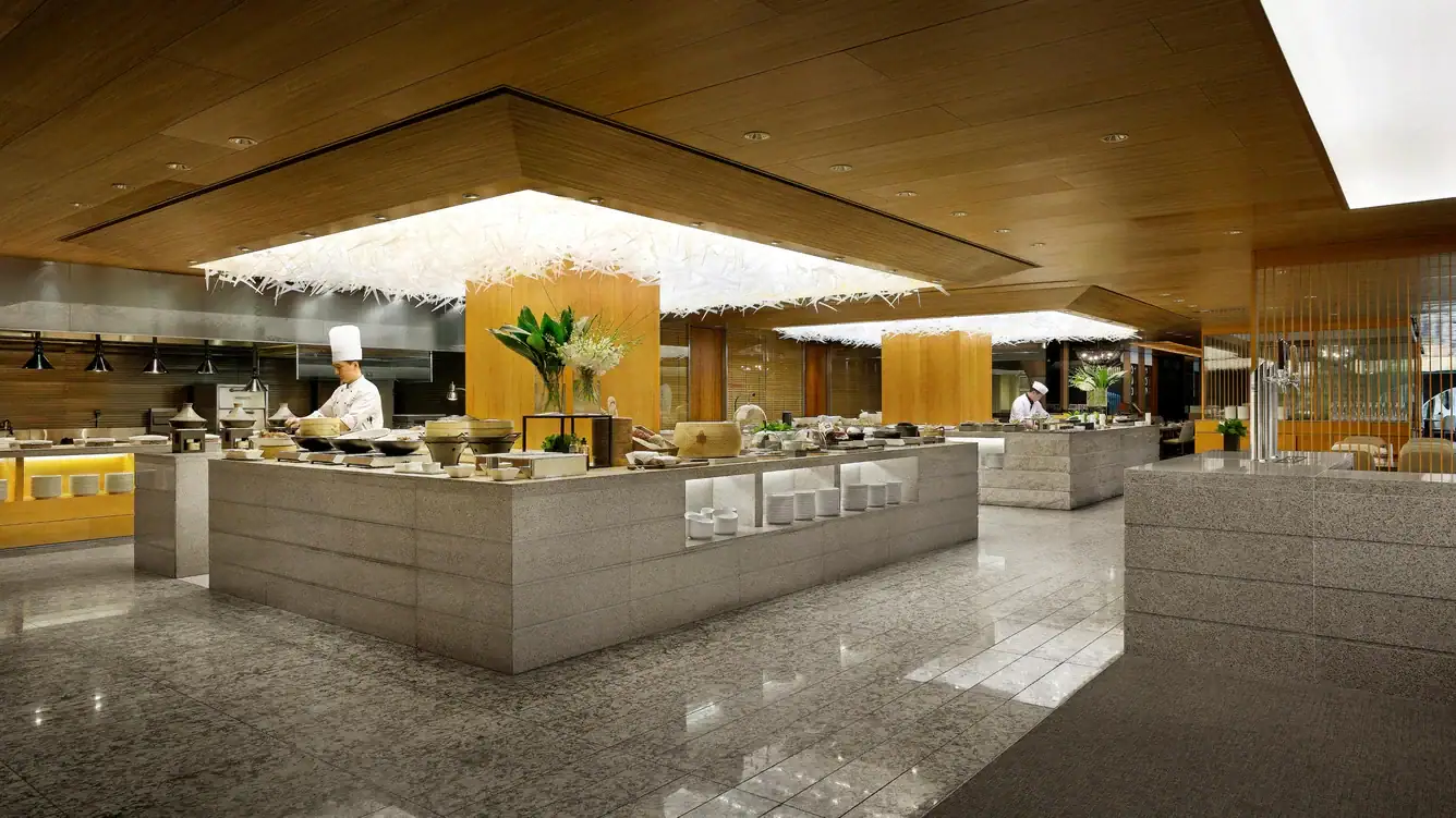 chefs prepping food at The Plaza Seoul, Autograph Collection