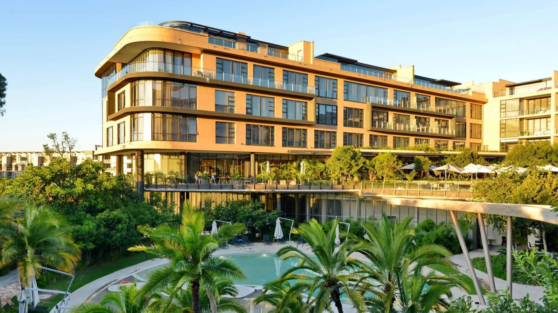 Outside of the houghton hotel johannesburg