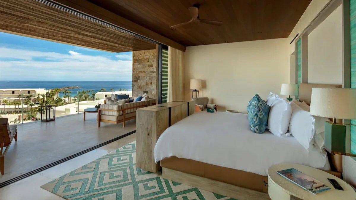hotel bedroom at chileno bay resort