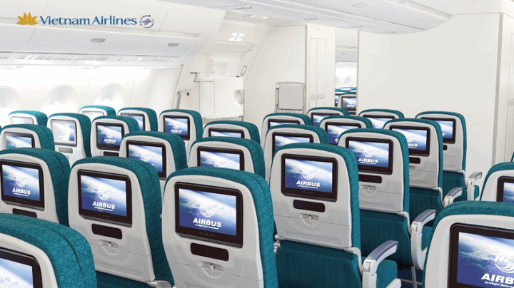 Vietnam Airlines første Airbus A350 - her er deres nye business class og economy class - Vietnam Airlines premium economy og economy class på Airbus A350 - 1