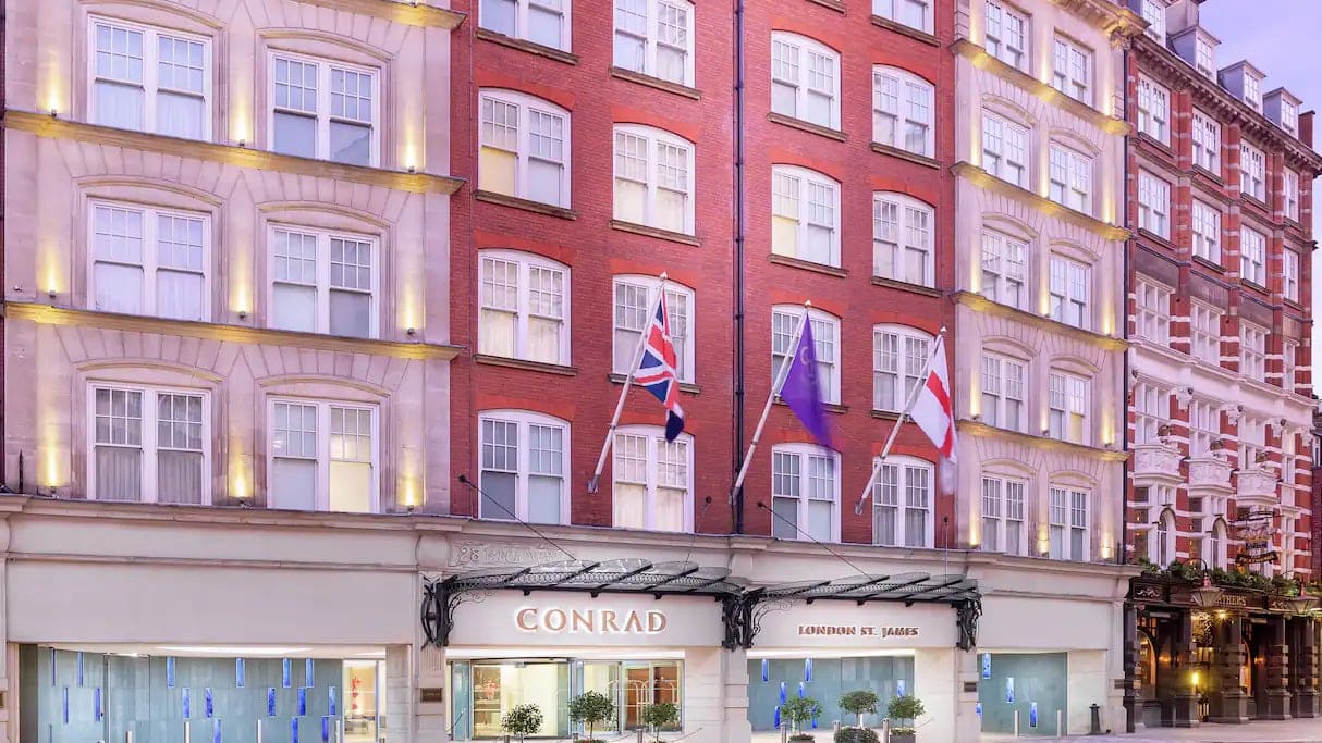 front entrance of Conrad London st james 