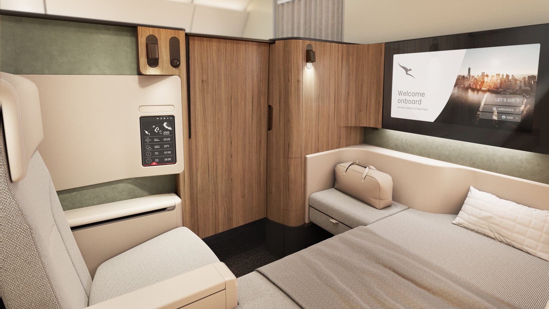Airlines News - Qantas reveals A350 First Class and Business Class cabins