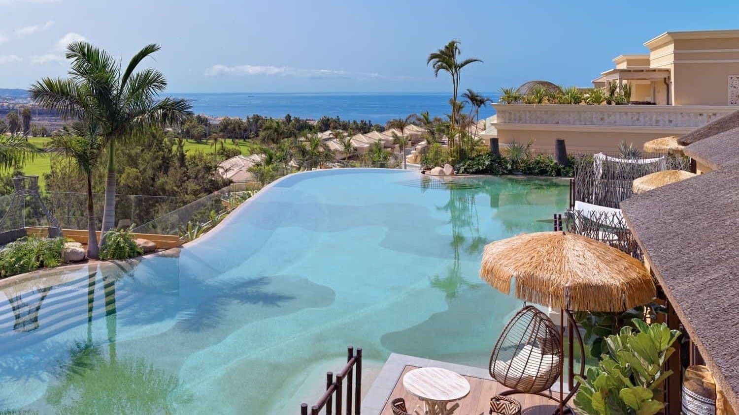 Outside pool at The Royal River Luxury Hotel in Tenerife