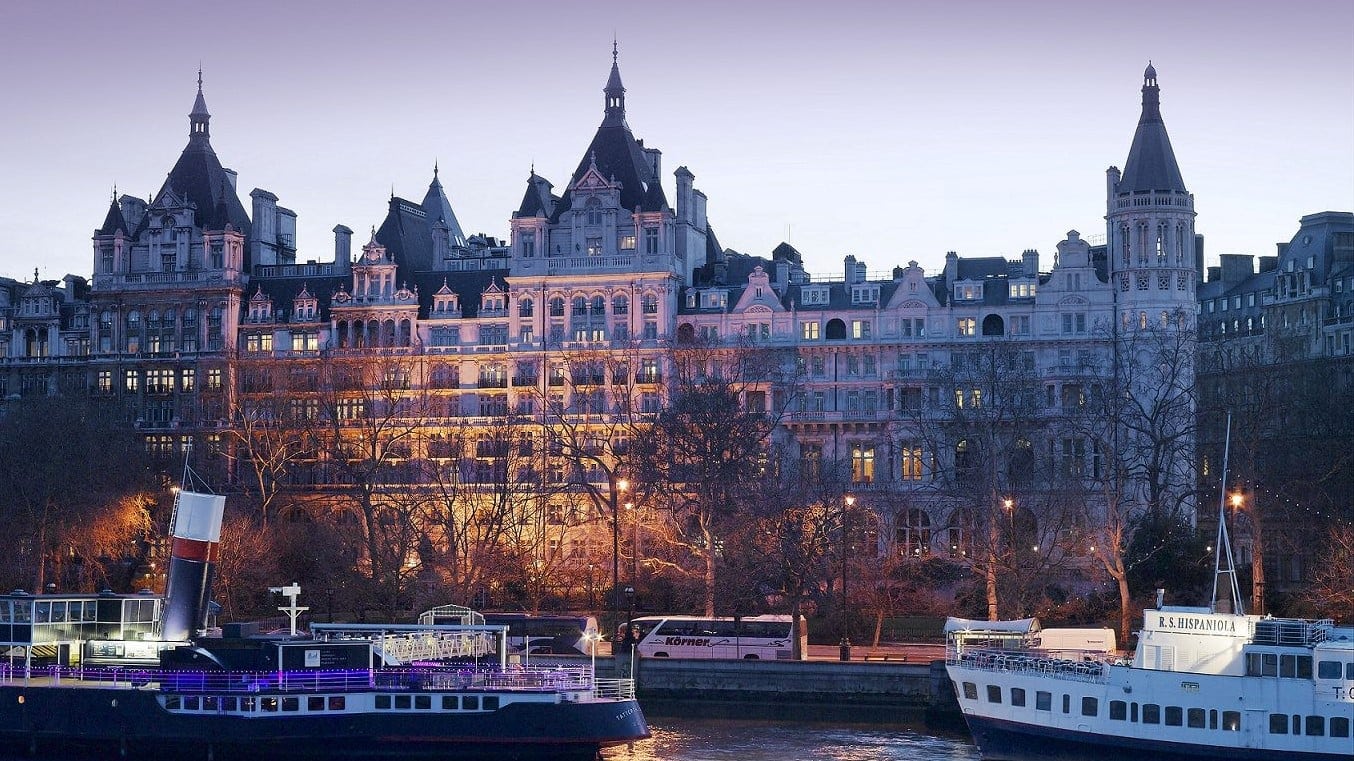 View of the Royal Houseguards hotel from the river