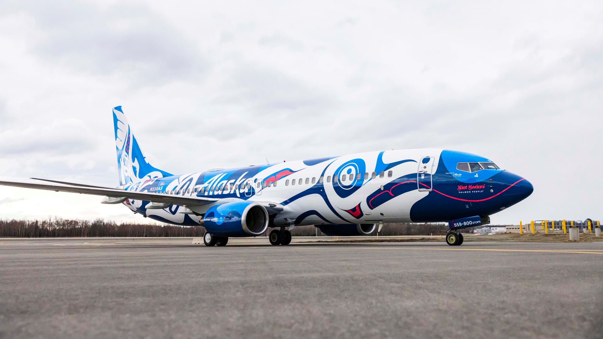 Alaska Airlines' new livery nods to Salmon People