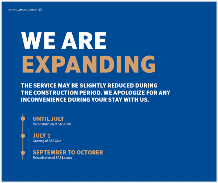 Ny større SAS-lounge på gang på Oslo Gardermoen