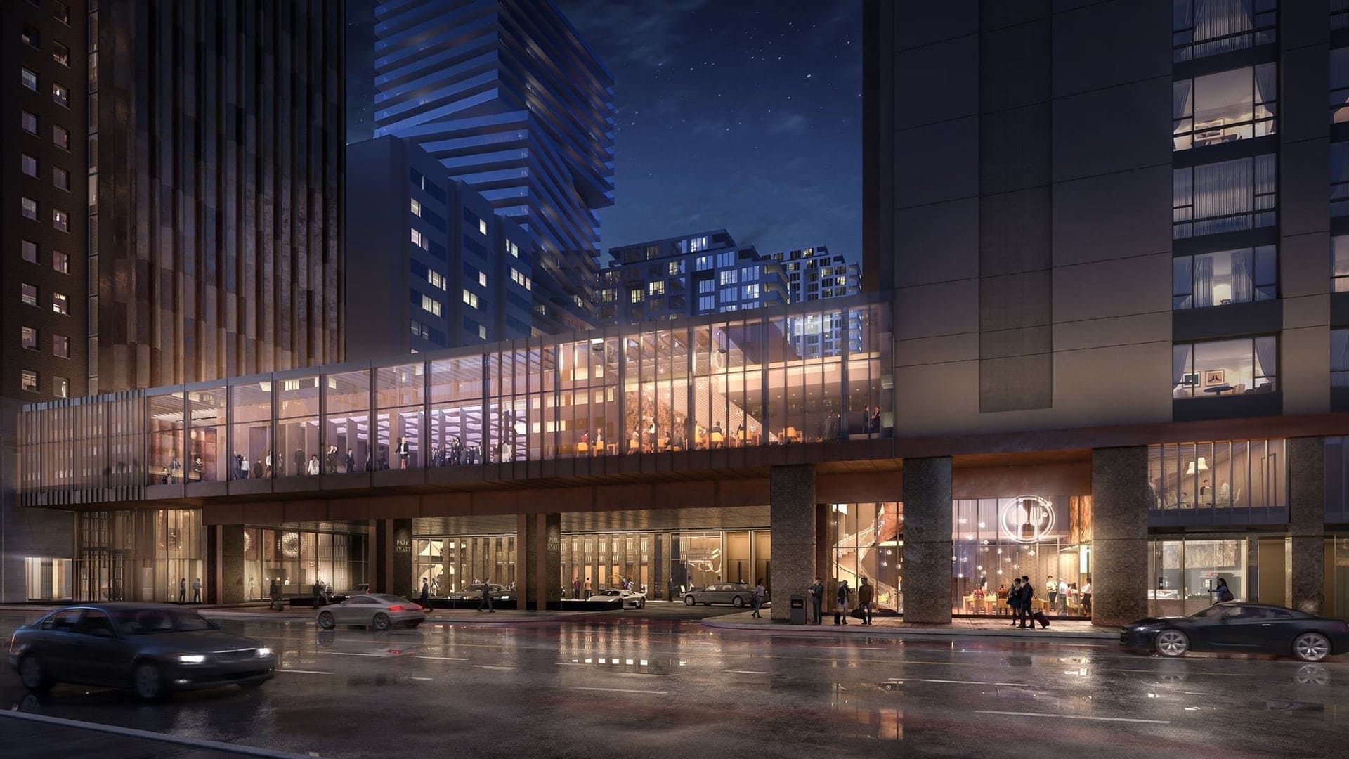 Outside of the park hyatt toronto hotel 