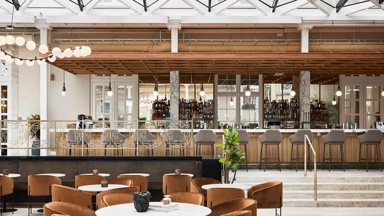 Bar and resturant at villa hotel copenhagen