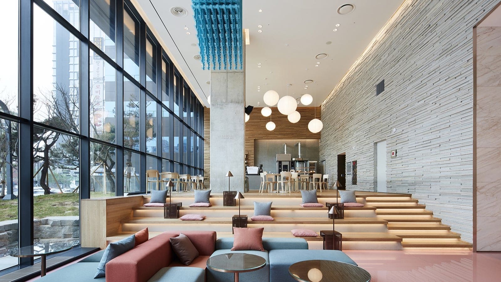 Relaxing area at RYSE, autograph collection seoul