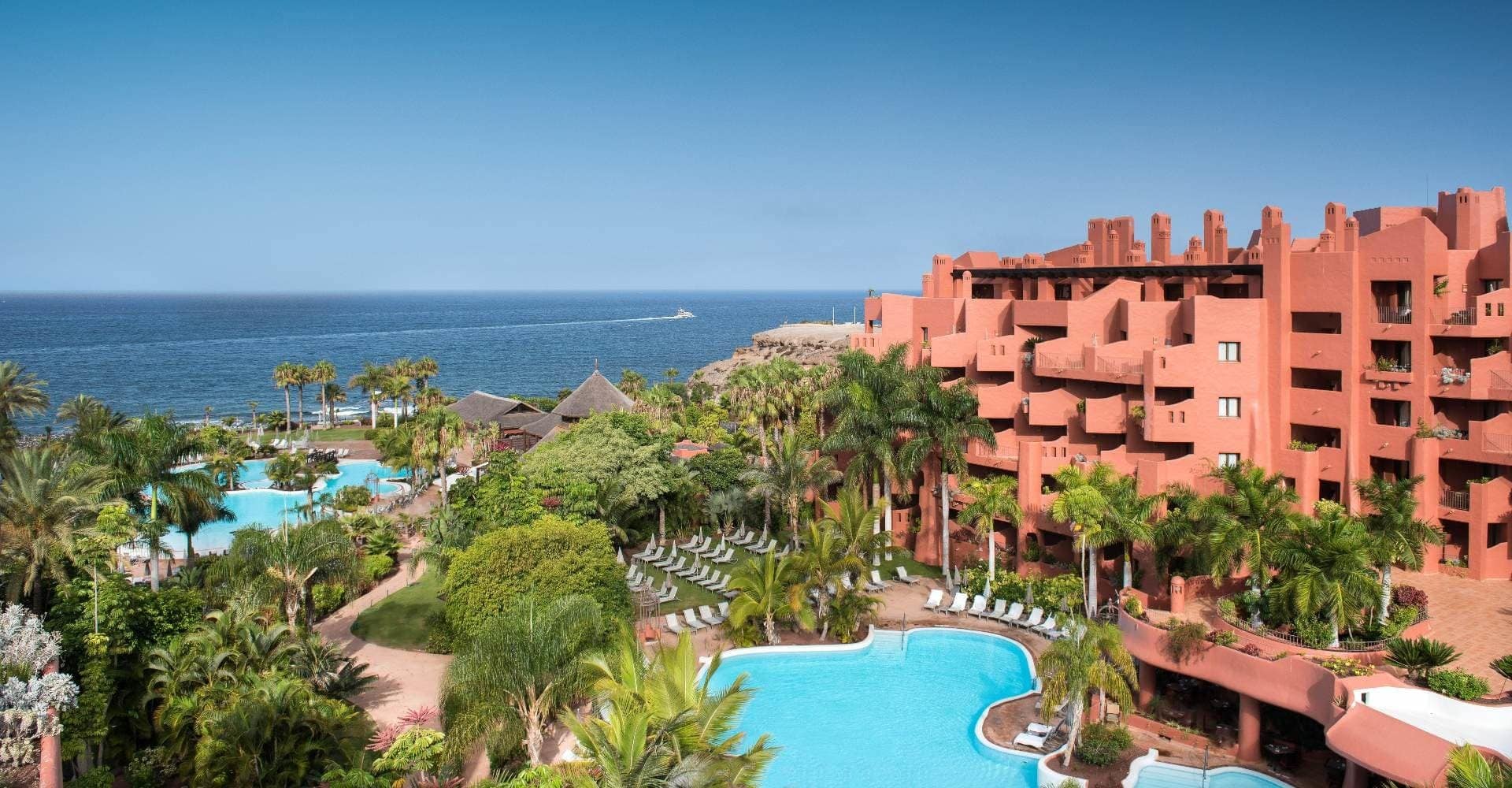 Bird view of the hotel and pool Tivoli La Caleta Resort in Tenerife