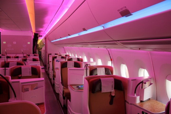 Bli med inn i verdens nyeste passasjerfly Airbus A350 - Kabinbelysning - 2