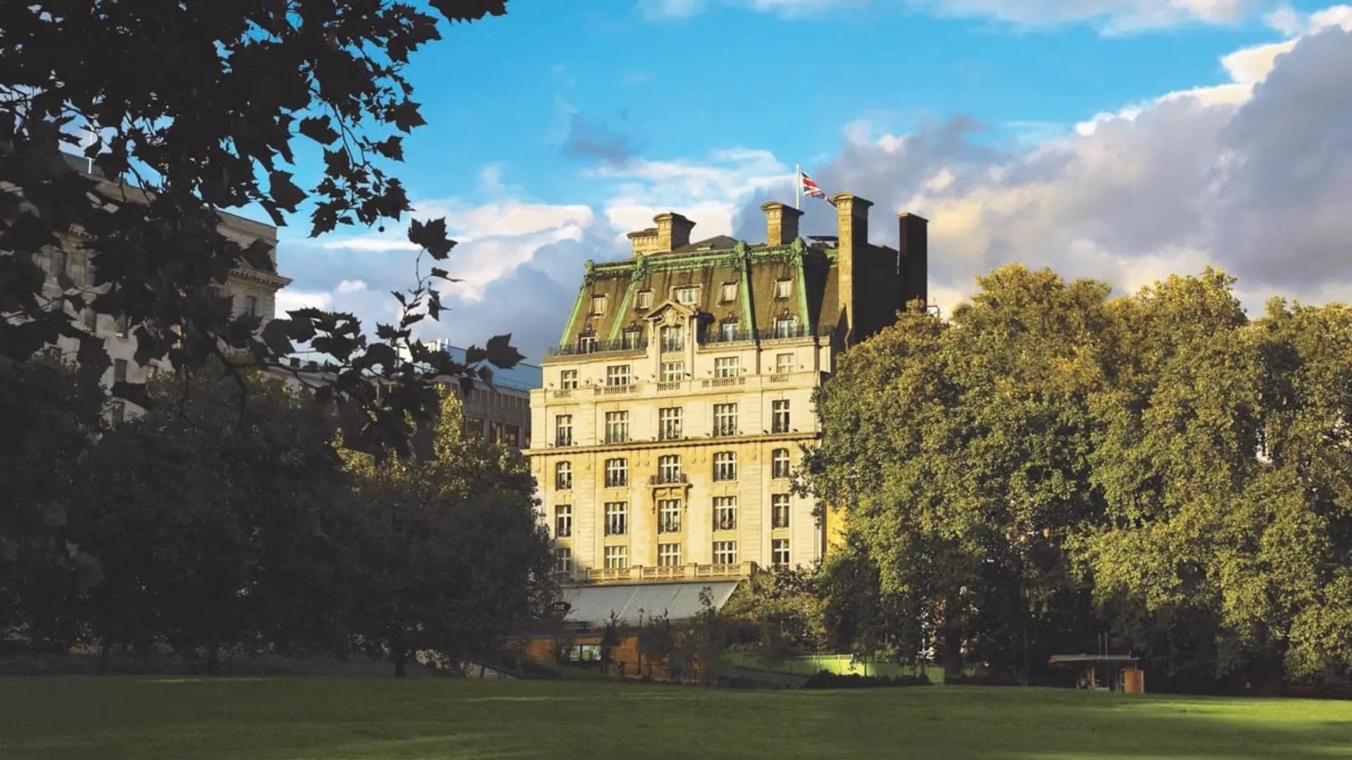 View of the ritz london from the garden.